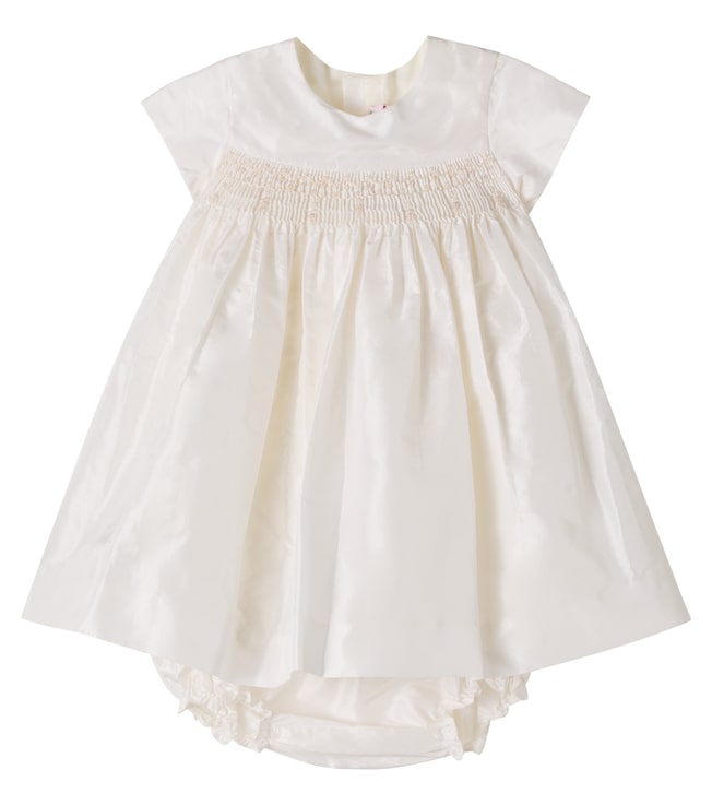Baby Maruska silk dress and bloomers set | Bonpoint