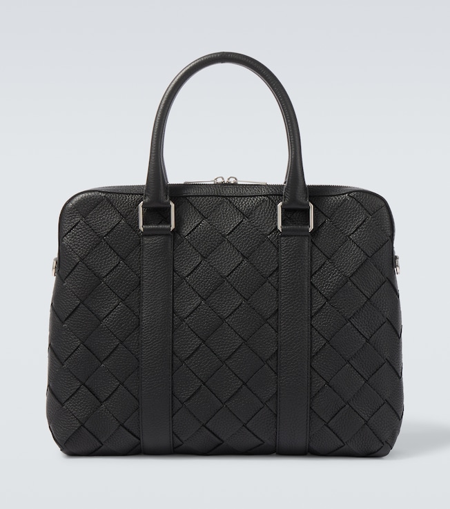 Slim Intrecciato leather briefcase | Bottega Veneta