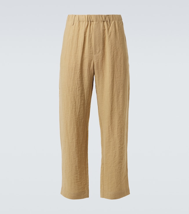 Mid-rise straight pants | Commas