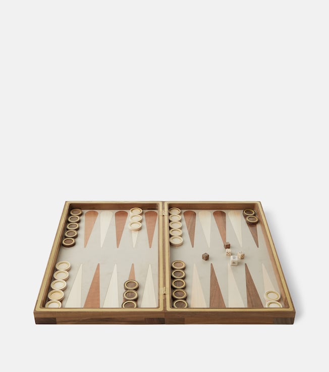 Walnut backgammon set | Brunello Cucinelli