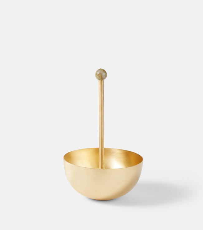 Embellished gold-plated bowl | Natalia Criado