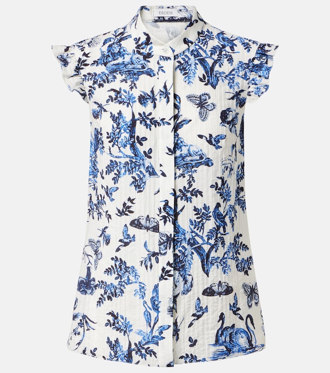 Floral jacquard top | Erdem