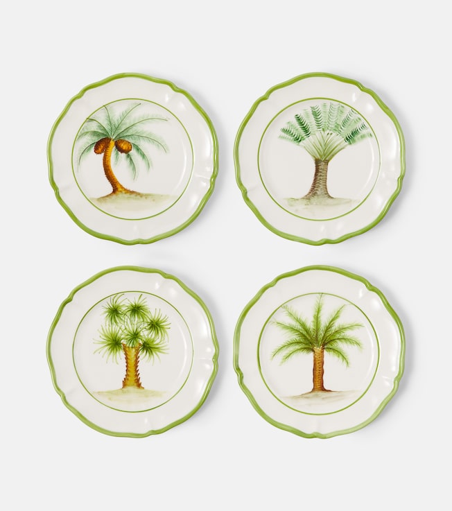 New Trees set of 4 ceramic salad plates | Les-Ottomans