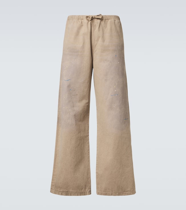 Cotton twill wide-leg pants | Acne Studios