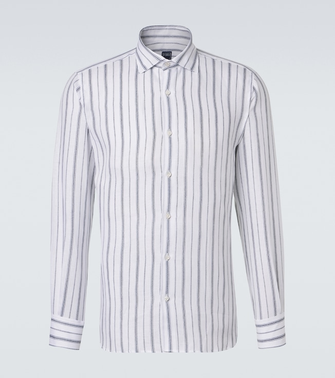 Striped linen shirt | Fedeli