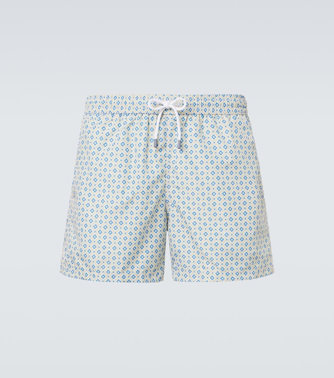 Madeira printed swim trunks | Fedeli