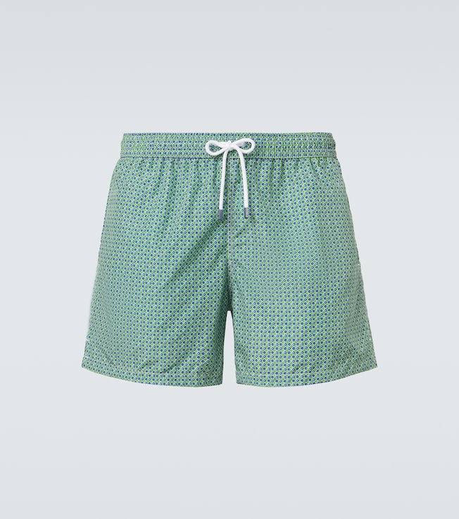 Madeira printed swim trunks | Fedeli