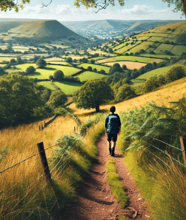 Hiking Near Hay On Wye